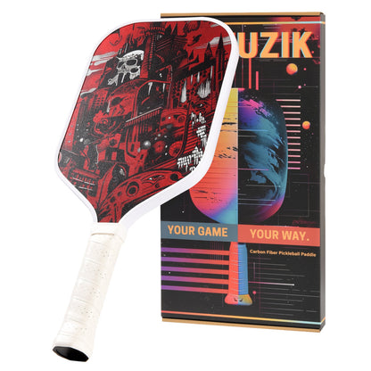 Raw Carbon Fiber Pickleball Paddle - CAPTAIN SCARLET